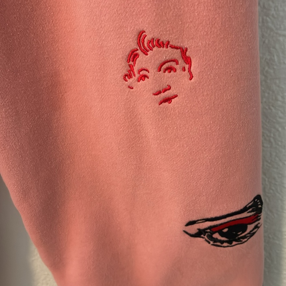 KidSuper Studios Logo Pink Sweatshirt and Sweatpants, with Embroidered Motif - Picture 7 of 16
